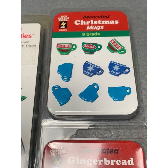 Christmas-Themed Brad Buddies & Hot Off The Press Brads Set - Picture 6 of 10